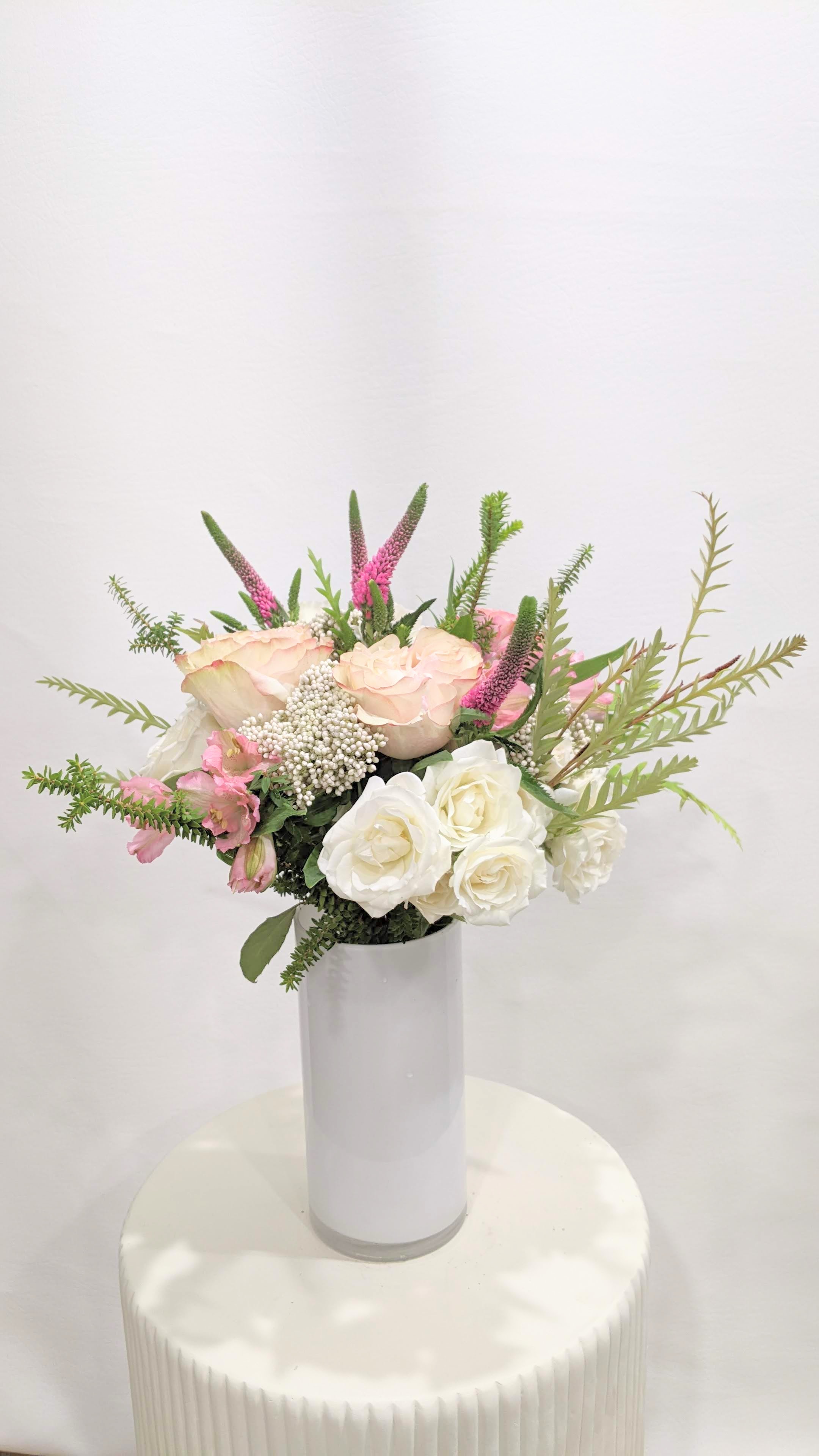 Céline | Soft Blush & Garden Pink Arrangement | Charlotte, NC