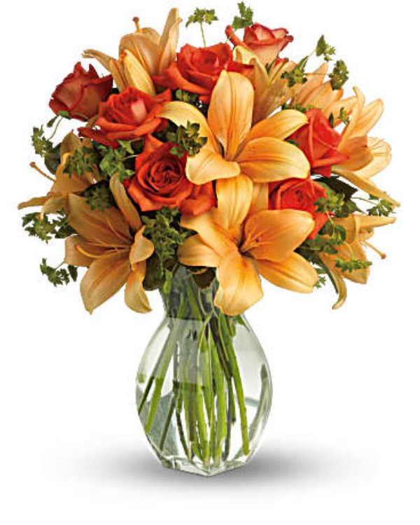 Fiery Lily and Rose