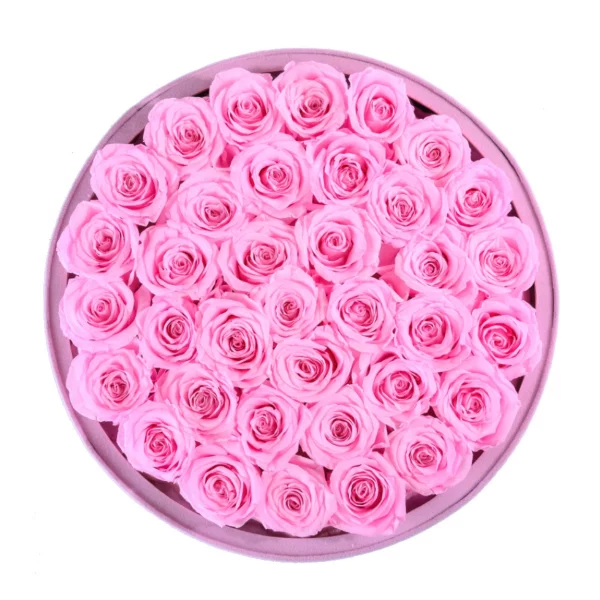 Large Square Eternity Roses Intense Velvet Box